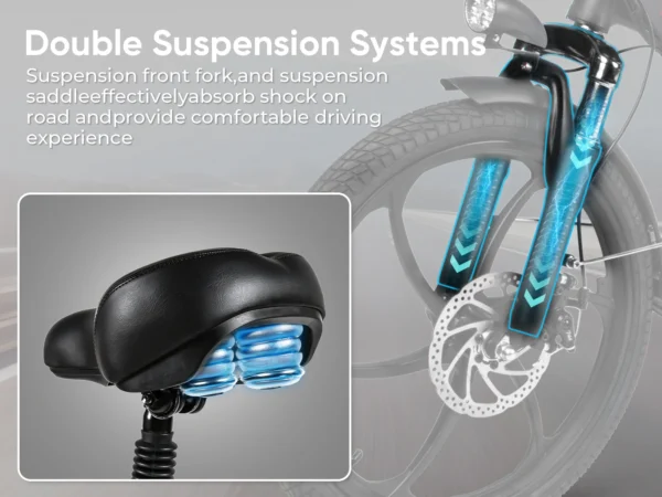 Samebike-20LVXD30 Folding Electric Bike - Image 7